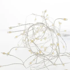 Discount LED-Lichterkette Cluster, Silber, 80er Lichterwelt|Weihnachtsbeleuchtung
