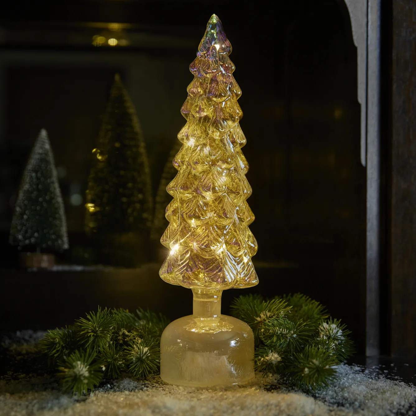 Best LED-Tanne Pearl, 35 Cm Lichterwelt|Weihnachtsbeleuchtung