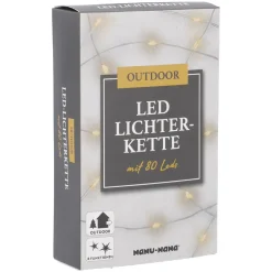 Lichterkette Outdoor, 8 Fuktionen, 80er Lichterwelt|Weihnachtsbeleuchtung