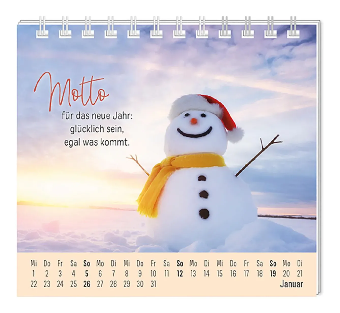 Discount Mini-Tischkalender 2025, Eine Extraportion Glück Kalender & Planer|Weihnachtsgeschenke