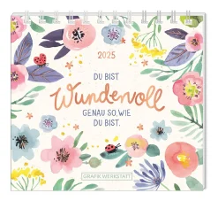 Best Mini-Tischkalender 2025, Floral Kalender & Planer|Weihnachtsgeschenke