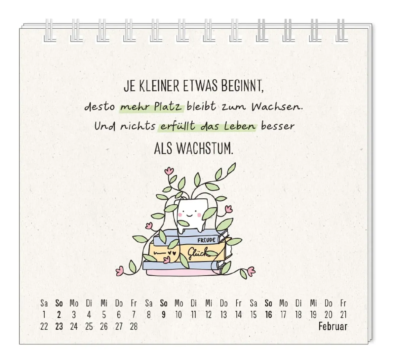 New Mini-Tischkalender 2025, Man Muss Mit Allem Rechnen Kalender & Planer|Weihnachtsgeschenke