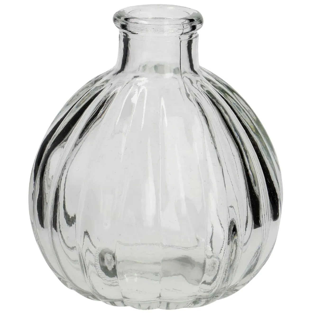 Sale Mini-Vase Rillen, Rund, 9 Cm Tischdeko Hochzeit|Vasen & Kunstblumen
