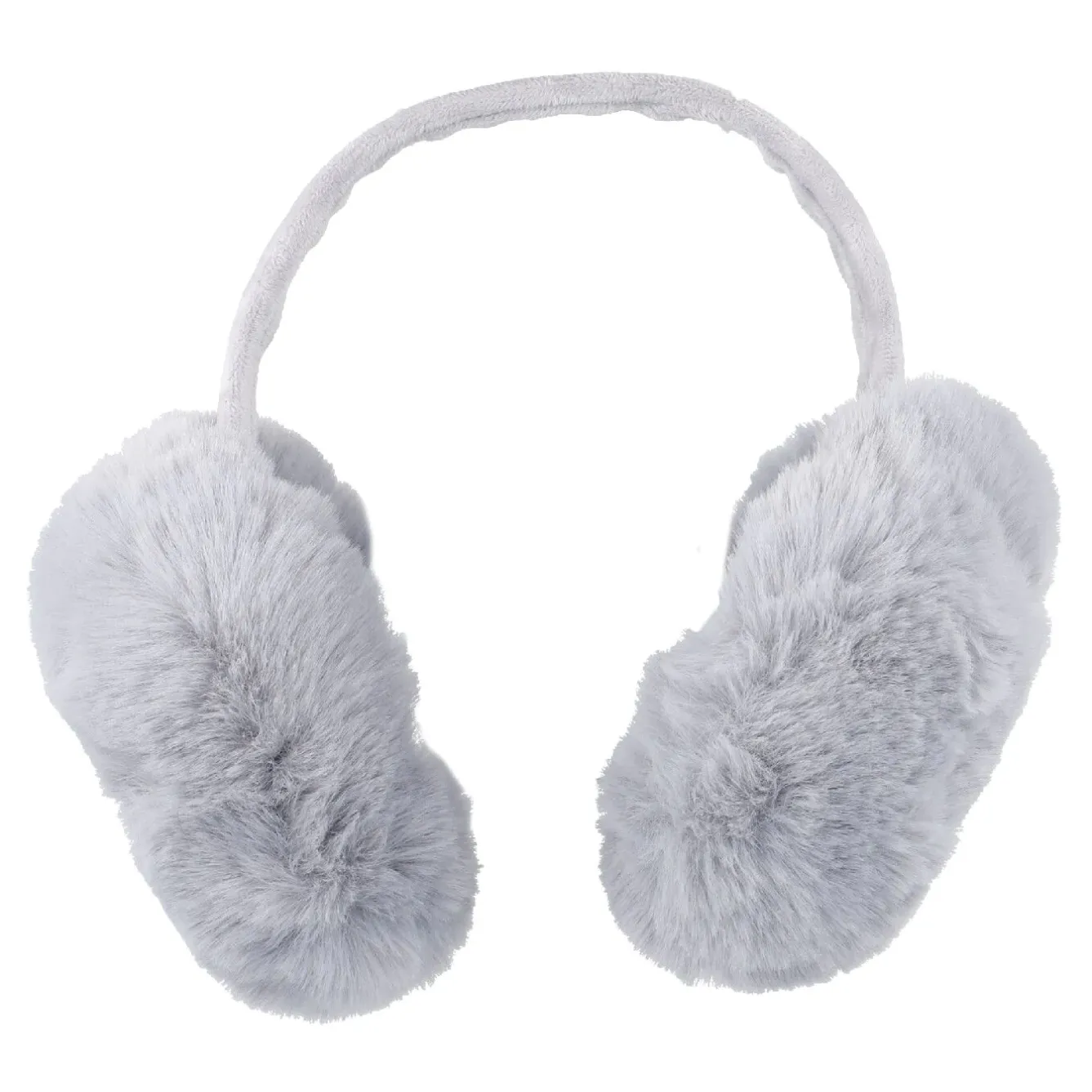 Online Ohrenwärmer Fluffy XXL, Grau Fashion