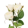 Clearance Rose Alina, 3 Blüten/weiß, 38 Cm Raumdeko Hochzeit|Hochzeitsdeko