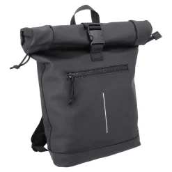 Online Rucksack Rolltop Mit Reflektor, Schwarz, 16 Liter Geschenkideen|Reisen