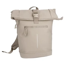 Outlet Rucksack Rolltop Mit Reflektor, Taupe, 16 Liter Geschenkideen|Rucksäcke
