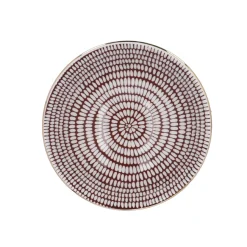 Clearance Schale China, Groß, Bordeaux/weiß, Stäbchen/Kreis Küche