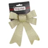 Hot Schleife Glitter/Streifen, Gold, 20 Cm Geschenkverpackungen|Weihnachten