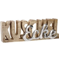 Online Schriftzug Kuschelecke, Silbermatt Deko-Objekte
