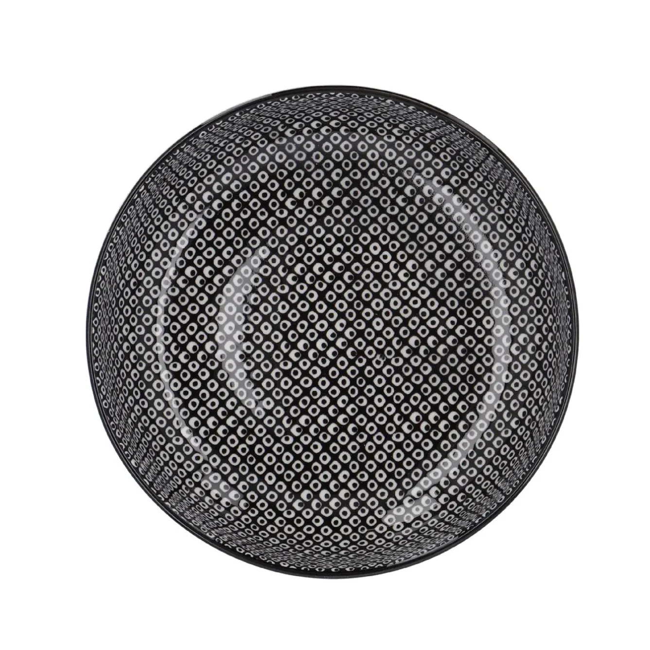 Online Schüssel China, Flach, Perlen, Schw/wss, 23 Cm Jga|Küche