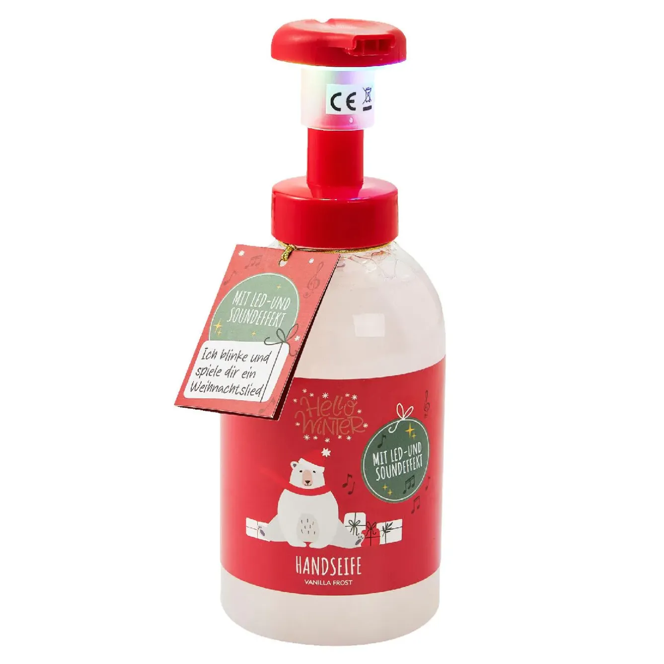 Online Seifenspender Musik, Eisbär/rot, 500 Ml Geschenkideen|Weihnachtsgeschenke