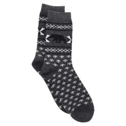 Online Socke Winter, Herren, Bär/grau, Größe 42-46 Fashion|Weihnachtsoutfit