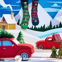 Outlet Socken Xmas, Weihnachtsbaum, Gr. 35-38 Geschenkideen|Fashion