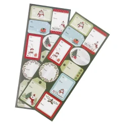 Discount Sticker-Set Xmas, Eule/dunkelgrün Adventskalender|Geschenkverpackungen