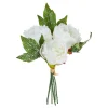 Outlet Strauß Eisrose, Weiß, 30 Cm Vasen & Kunstblumen|Weihnachtsdeko