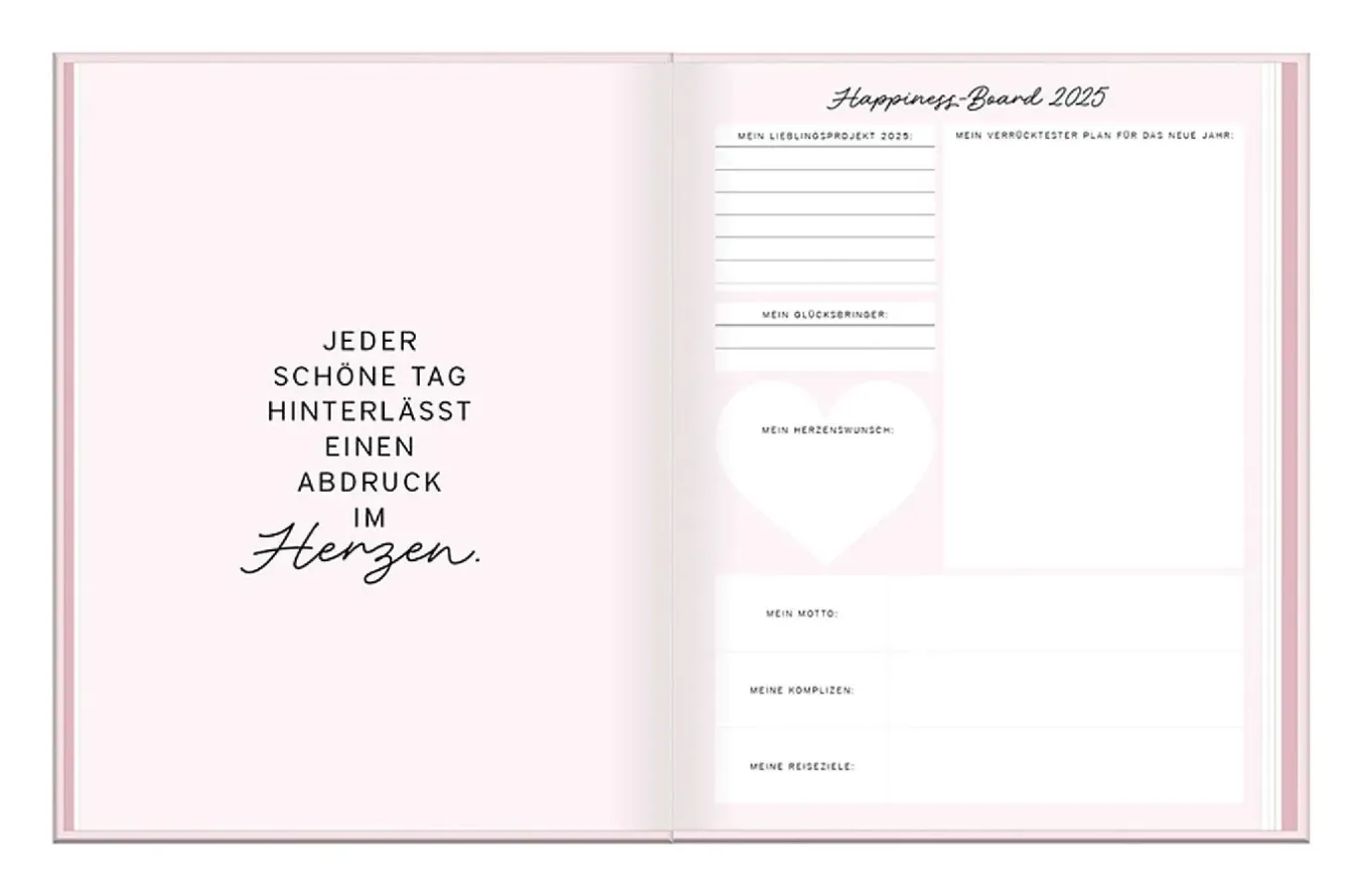 Discount Terminplaner Lady, 2025, Mein Happiness-Planer Kalender & Planer