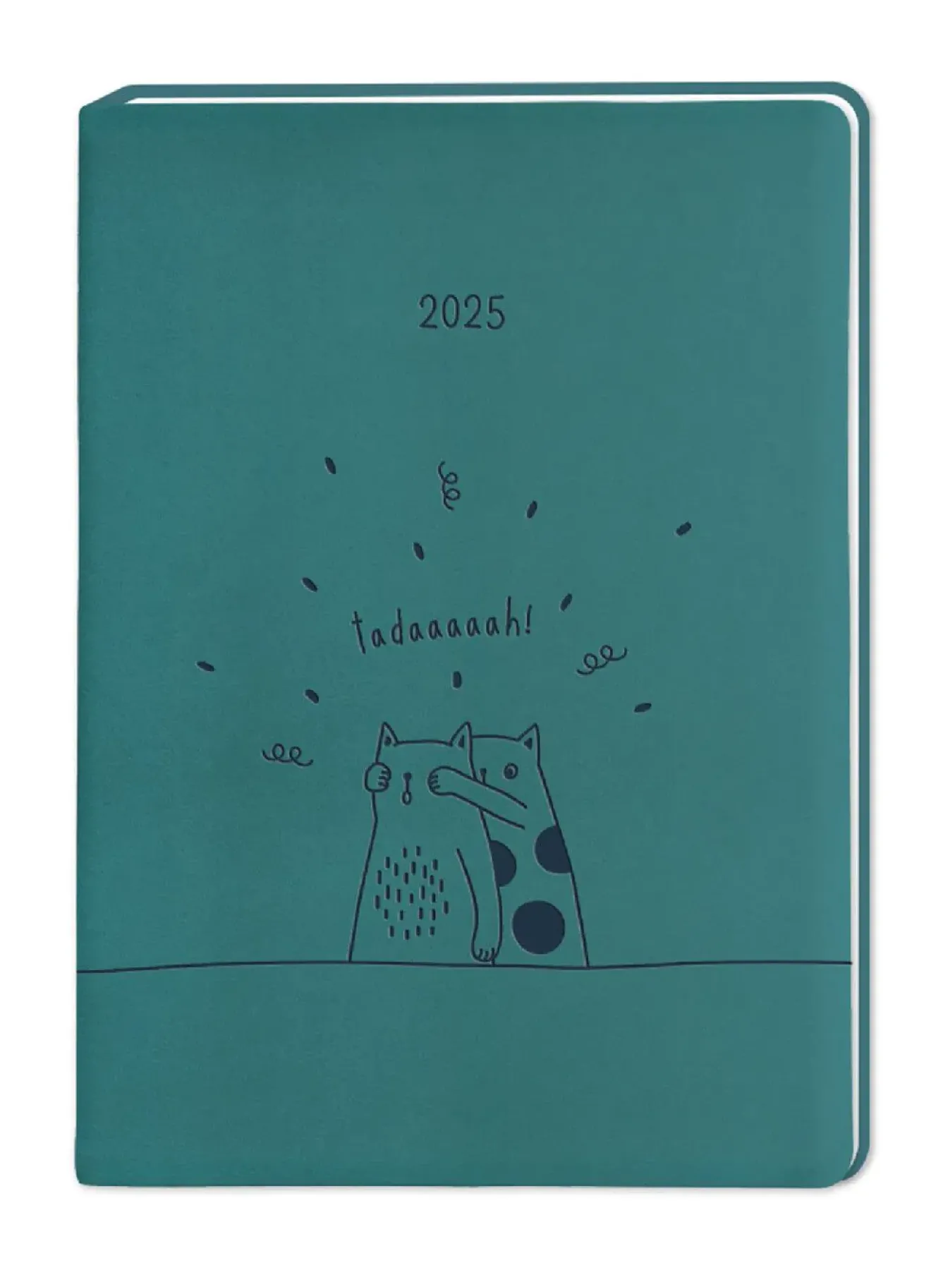 New Terminplaner Lederlook, 2025, Petrol Kalender & Planer|Weihnachtsgeschenke