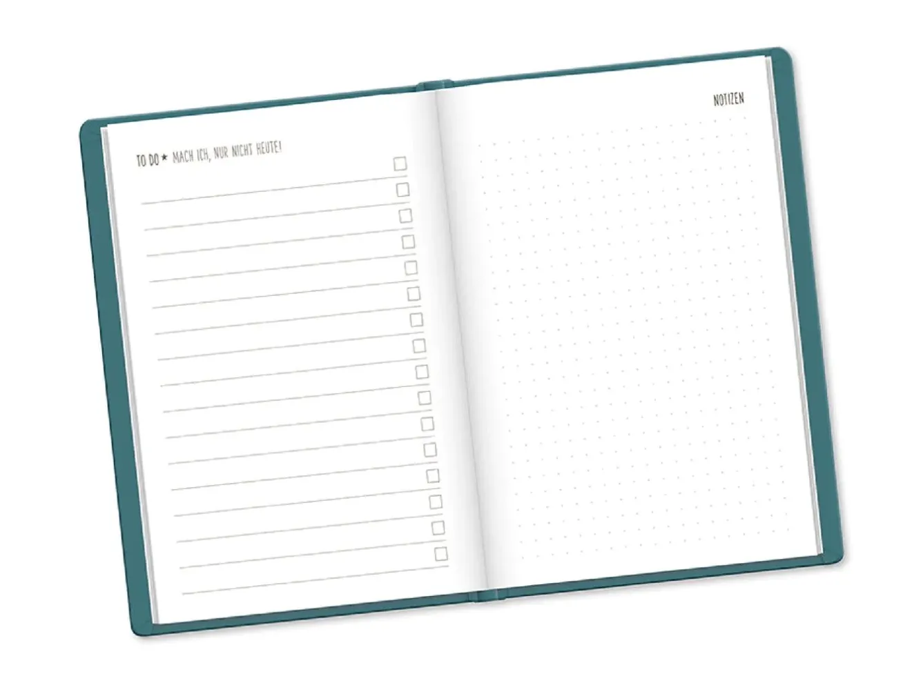 New Terminplaner Lederlook, 2025, Petrol Kalender & Planer|Weihnachtsgeschenke