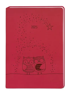 Clearance Terminplaner Lederlook, 2025, Rot Kalender & Planer|Weihnachtsgeschenke