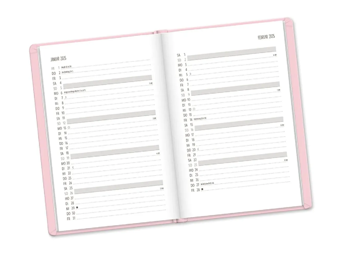 Best Terminplaner Lederlook, 2025, Rosa Kalender & Planer|Weihnachtsgeschenke