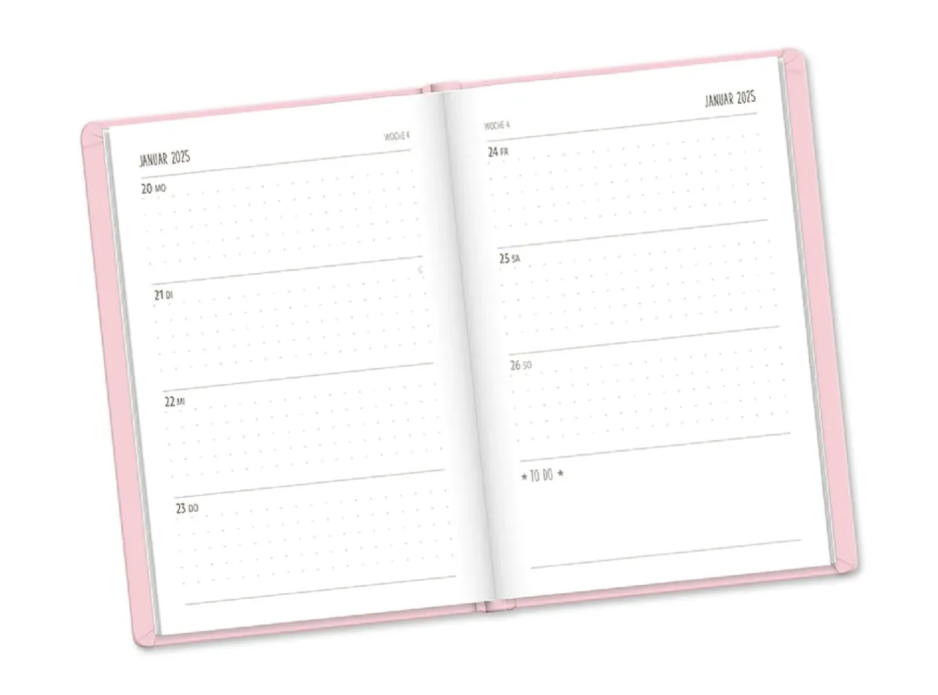 Best Terminplaner Lederlook, 2025, Rosa Kalender & Planer|Weihnachtsgeschenke
