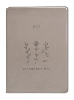 Online Terminplaner Lederlook, 2025, Taupe Kalender & Planer|Weihnachtsgeschenke