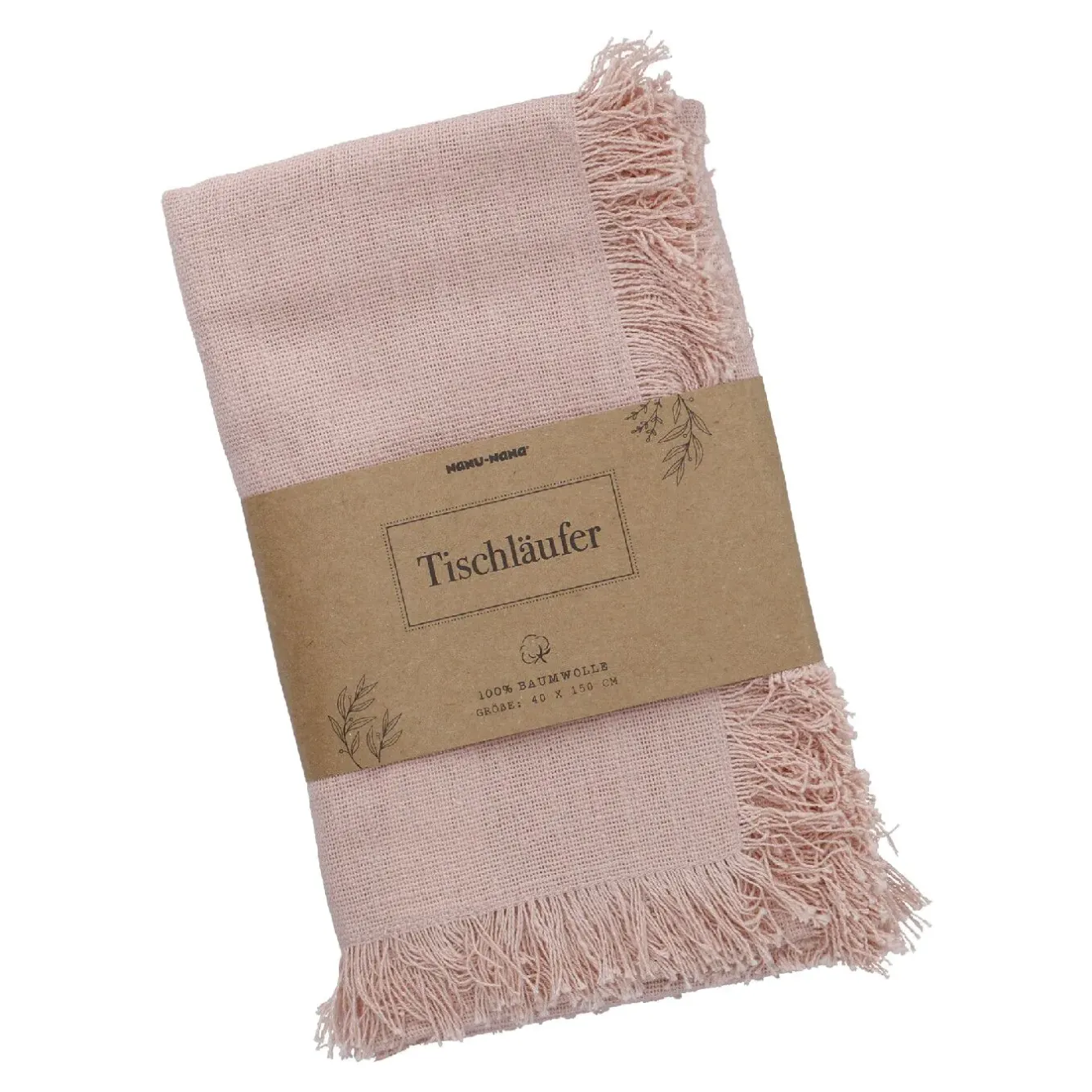 Best Tischläufer Fransen, Rosa, 40 X 150 Cm Küche