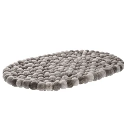Untersetzer Filzkugeln, Oval/taupe, 40 Cm Küche|Tischdeko
