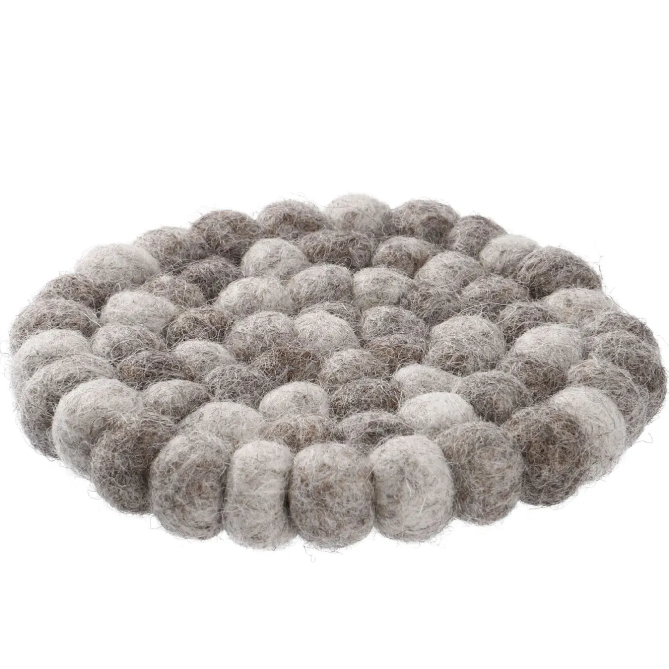 Clearance Untersetzer Filzkugeln, Taupe Mix, 10 Cm Küche|Tischdeko