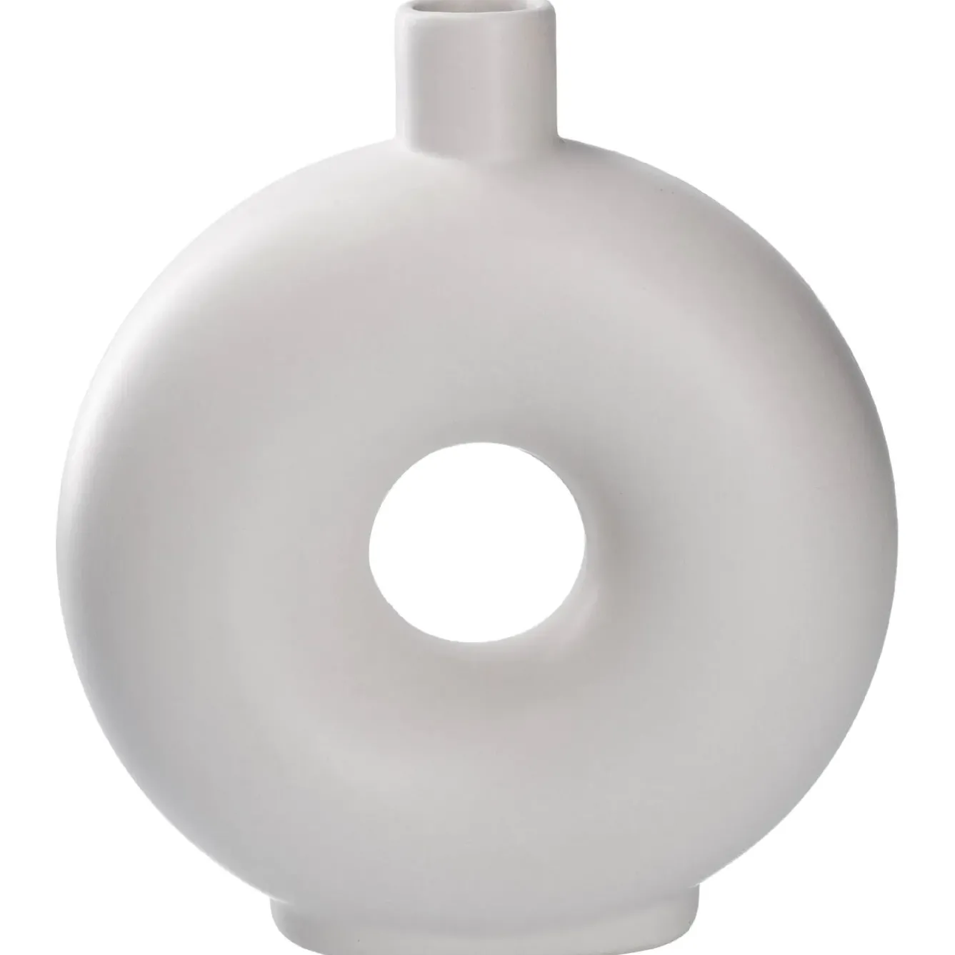 New Vase Loch, Weiß, 20 Cm Vasen & Kunstblumen