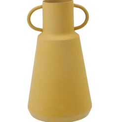 New Vase Metall, Hoch/gelb, 19.5 Cm Vasen & Kunstblumen|Herbstdeko