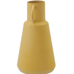 New Vase Metall, Hoch/gelb, 19.5 Cm Vasen & Kunstblumen|Herbstdeko